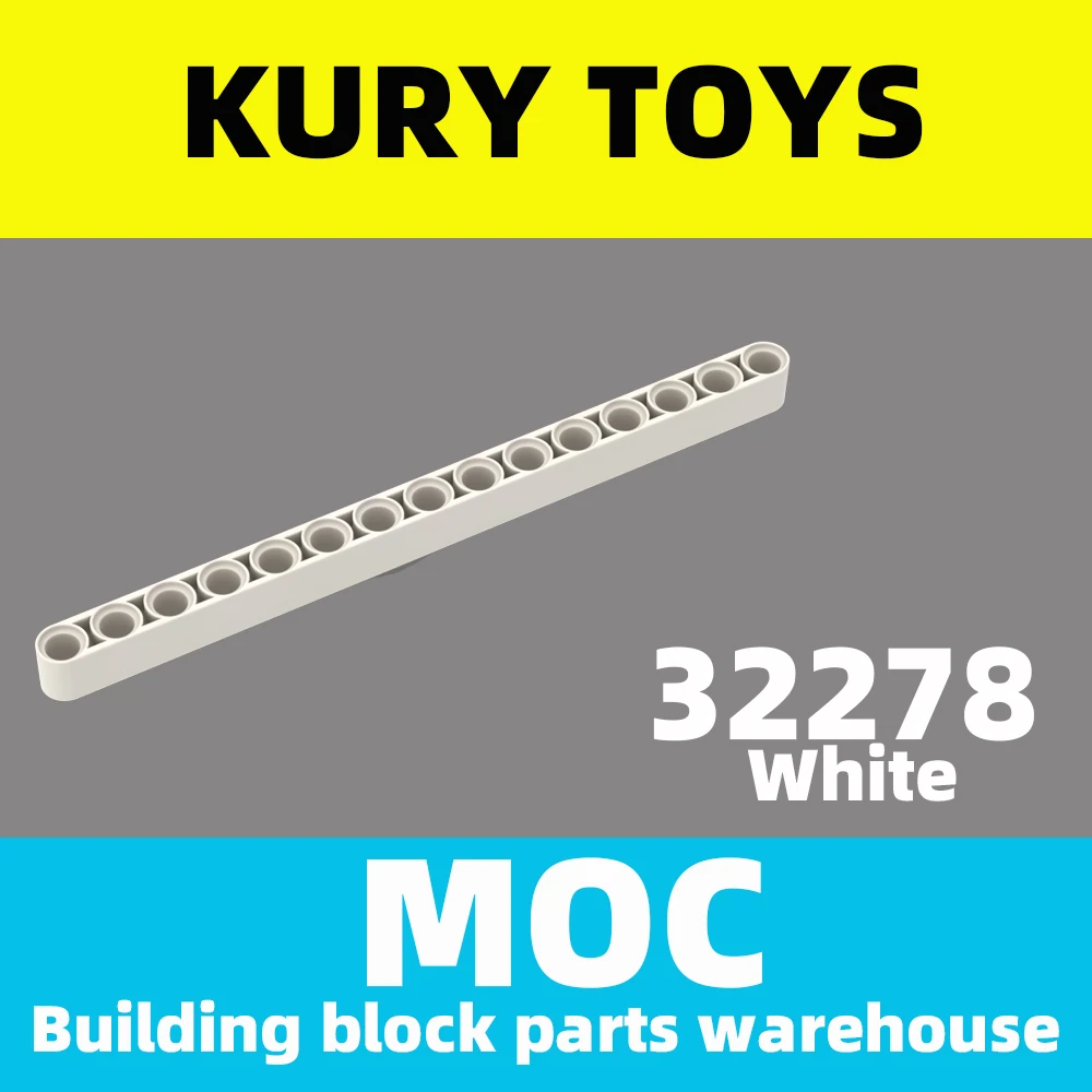 

Kury Toys DIY MOC For 32278, детали для строительных блоков Liftarm, толщина 1x15
