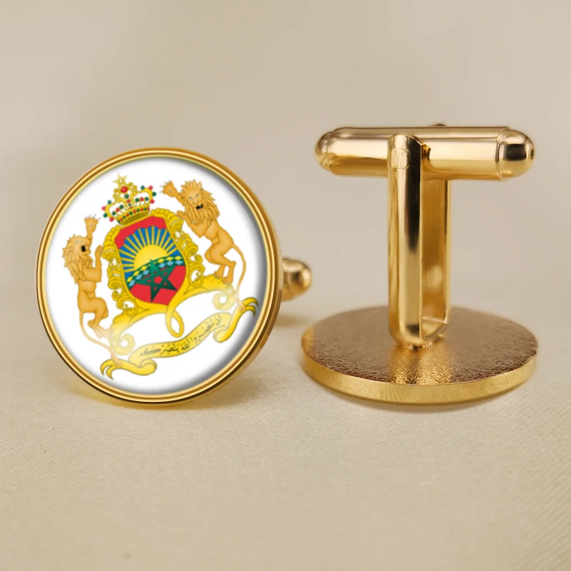 Запонки герб Марокко с гербом марокканского флага | Украшения и аксессуары