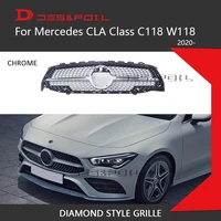 for 2020 new cla class w118 c118 diamond grill mercedes benz auto front bumper grille cla220 cla35