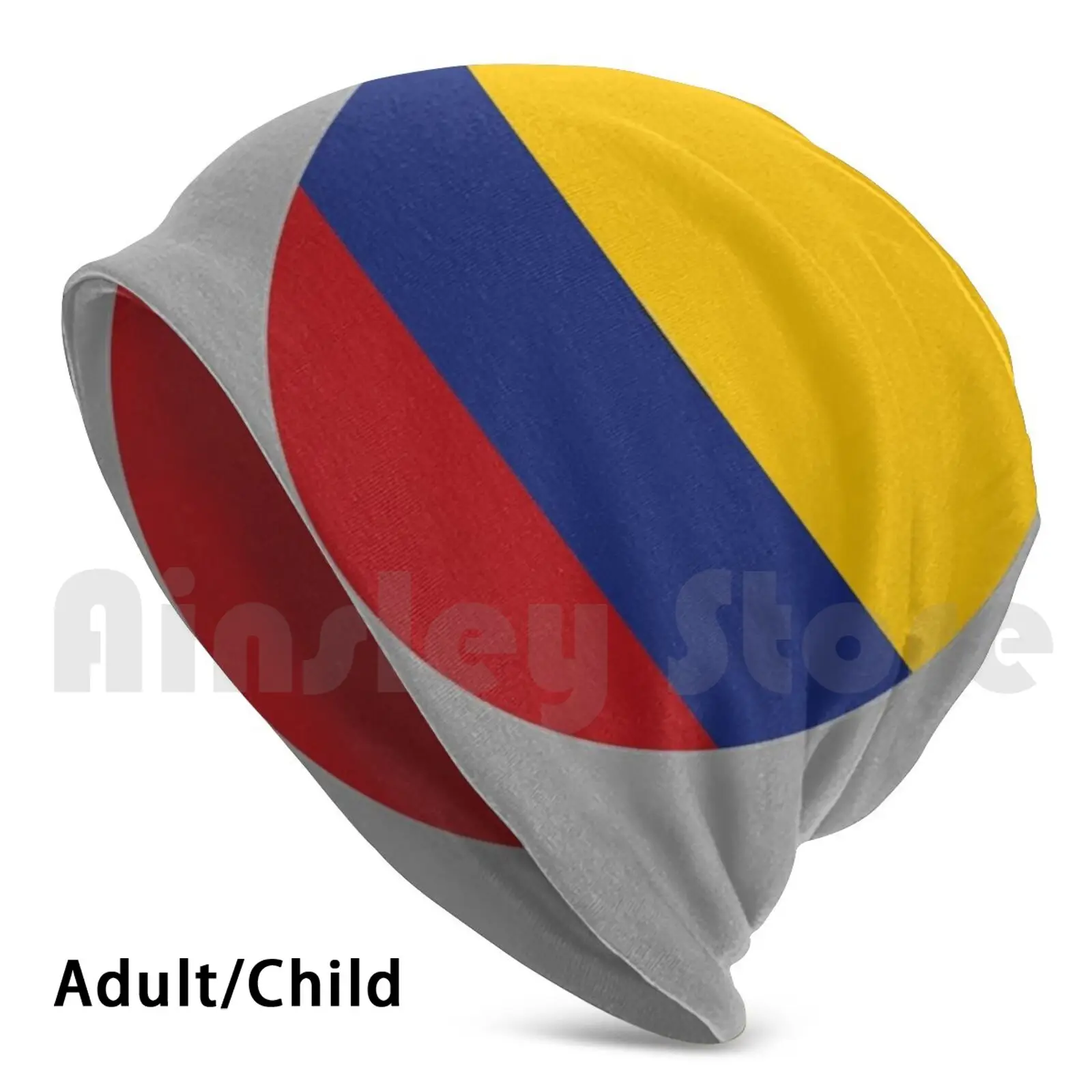 

National Flag Of Colombia Beanies Knit Hat 1832 Beanies Print Flag Of Colombia Colombians Stocking Stuffer Cover