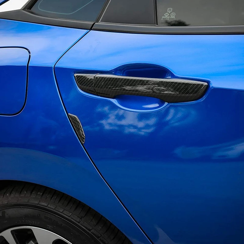 Наклейка на бампер с боковой кромкой для двери автомобиля из углеродного волокна