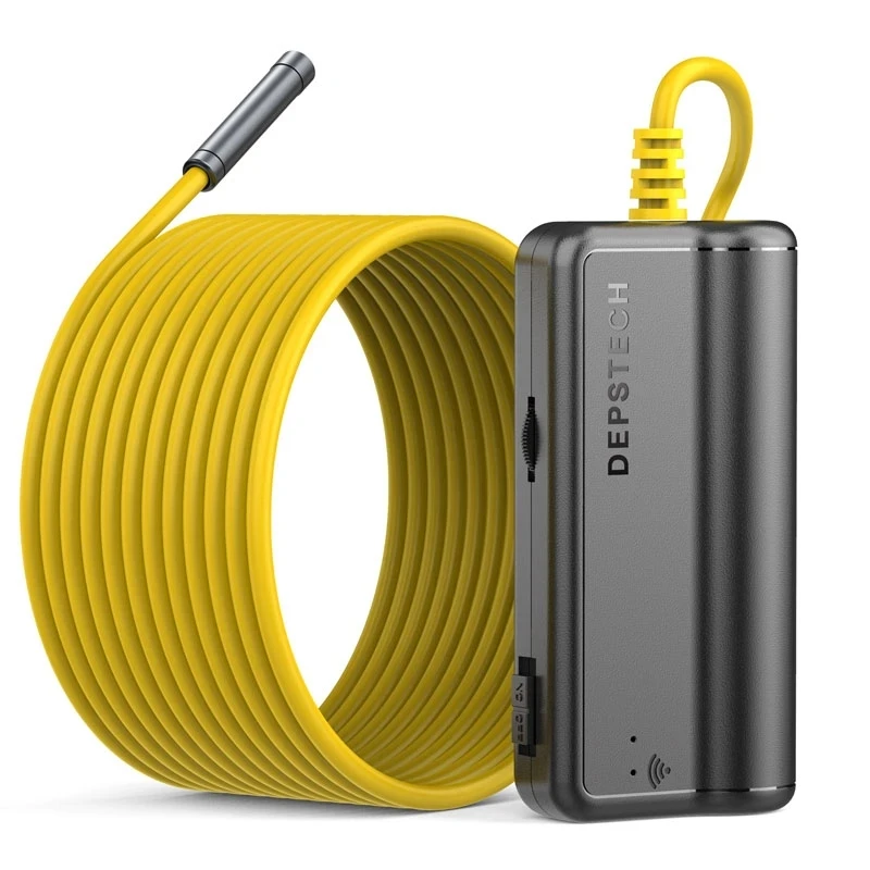

DEPSTECH 8.5mm WIFI Endoscope 1944P Zoom Camera IP67 Waterproof Inspection Borescope with 6 Adjustable LEDs for Android iOS PC