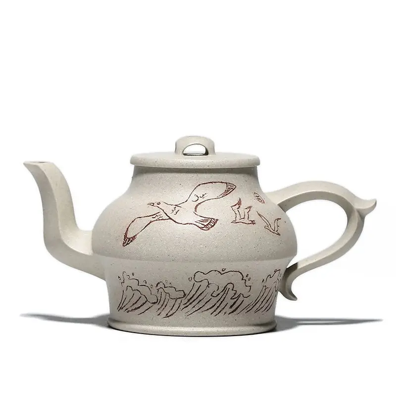 

Yixing purple clay pot, white clay, Li haiyanchun's teapot in Tianya