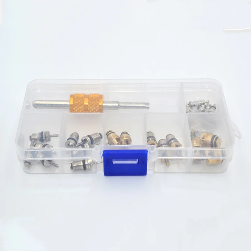 

Автомобильный комплект сердечников клапана кондиционера r134a, полный комплект сердечников клапана автомобильной серии