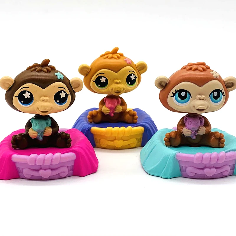 Игрушечные модели животных LPSLittle зоомагазин обезьяна кошка щенок старые игрушки