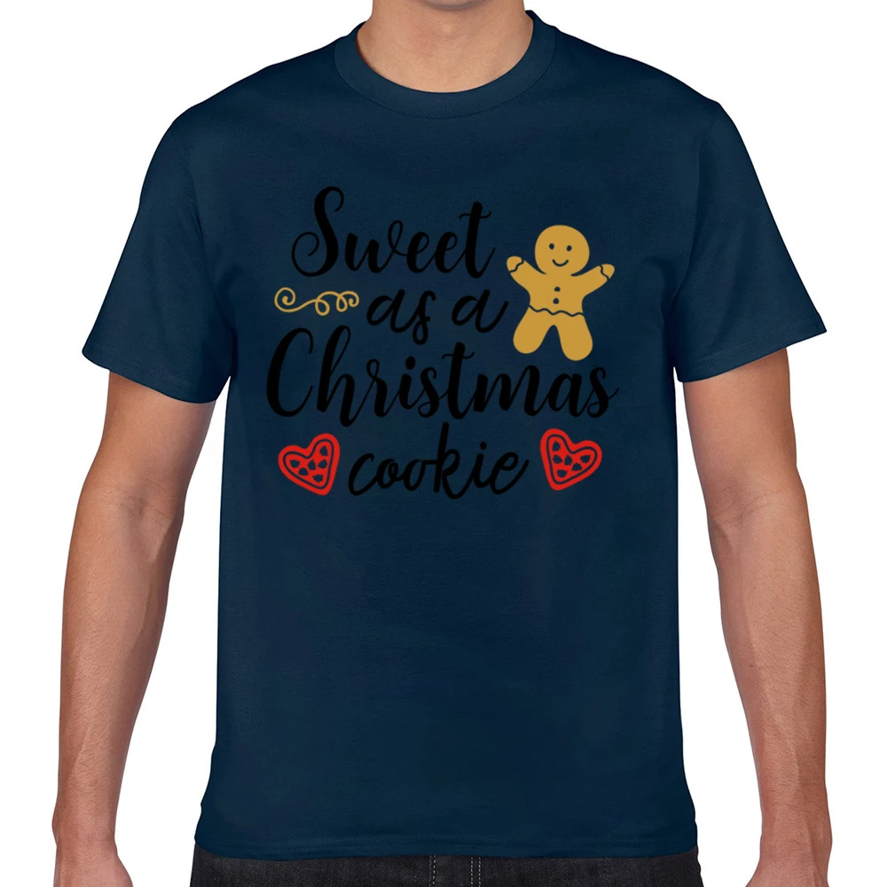 Мужская футболка с принтом сладкое как рождественское печенье | одежда