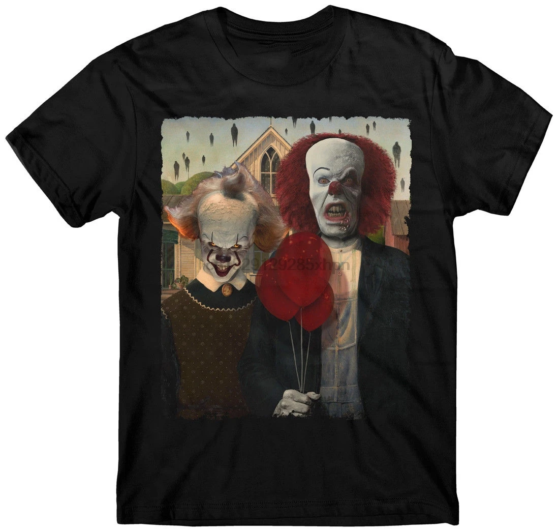 Футболка Pennywise футболка с воздушным шаром американским готическим ужасом клоуна