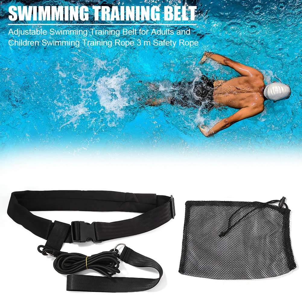 

Swimming Training Resistance Belt Tube Water Strength Trainer Adjustable Latex Swimming Portable Outdoor Elements