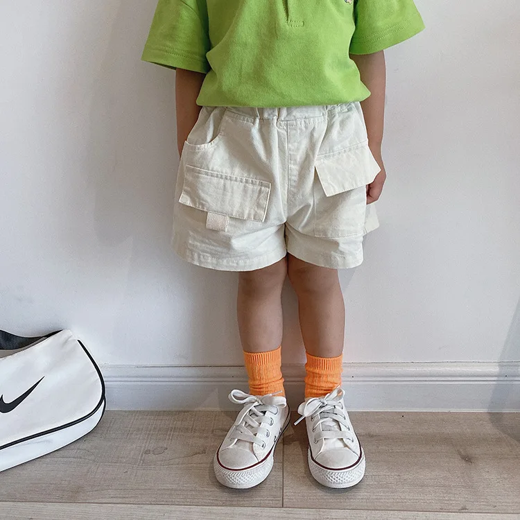 Летние повседневные шорты-карго для мальчиков 2020 Детские хлопковые свободные