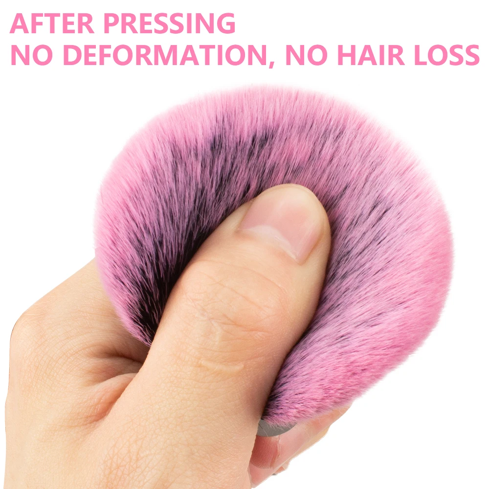 1 шт. розовые блестки для ногтей кисть пыли маникюра красоты румяна пудра кисти