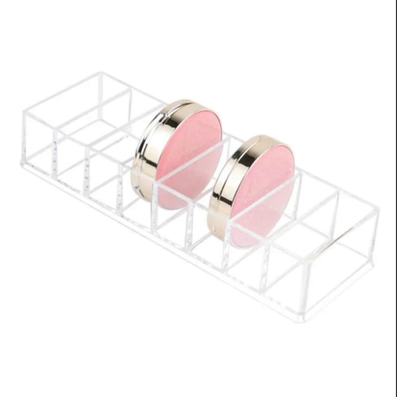 Прозрачный акриловый Органайзер для макияжа 8 сеток ящик хранения кистей помады