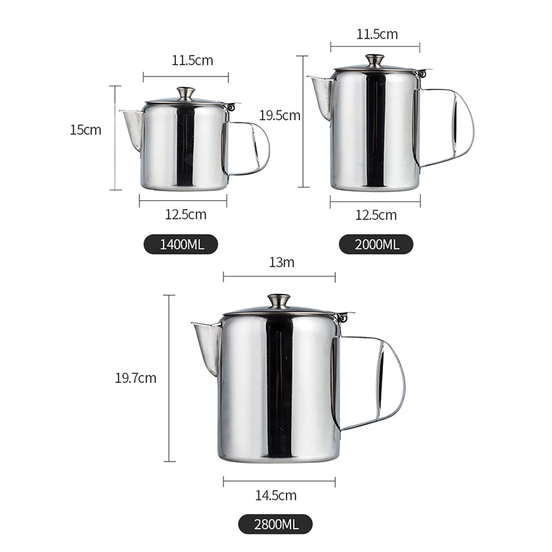 Портативный кофейник GURET из нержавеющей стали чайница кувшин для молока