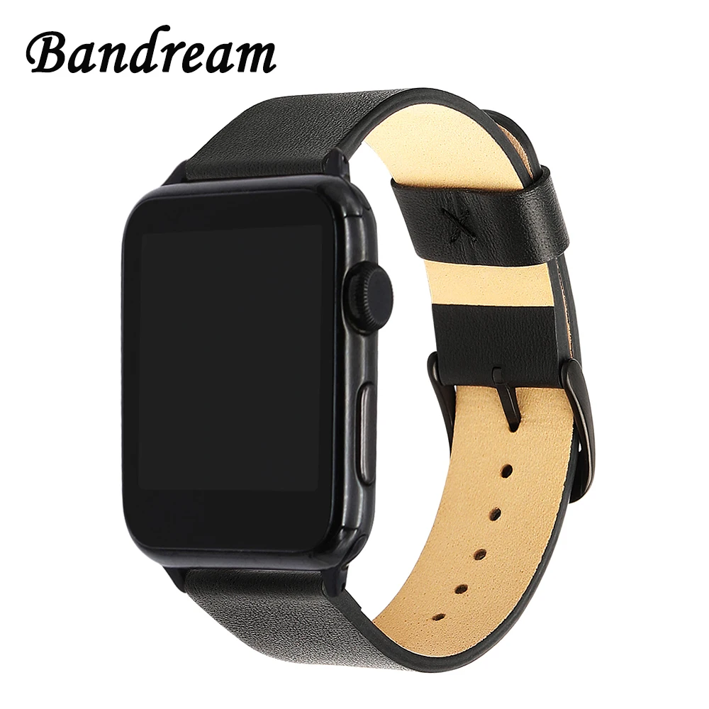 Итальянский ремешок из натуральной кожи для iWatch Apple Watch Series 5 4 3 2 1 40 мм 42 38
