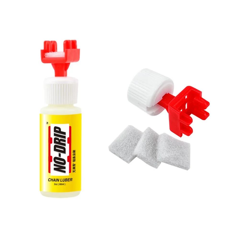 

Bike Chain Lubrication Bottle Bicycle Chain Oiler Lube Cycling Gear Repair Tool Bottle Cap Cleaning Sheet Set Universal Repair