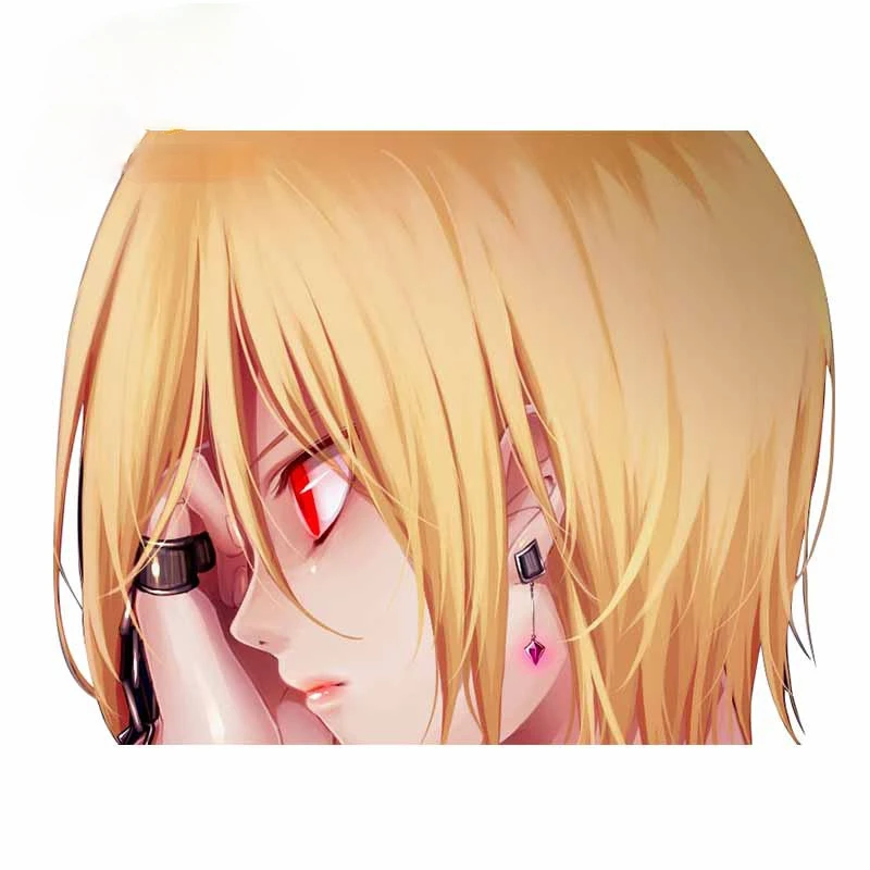 

13cm X 10cm for Kurapika Car Stickers and Decals Anime Auto Fashion Sticker Window Door Wall JDM RV Graffiti Car Assessoires