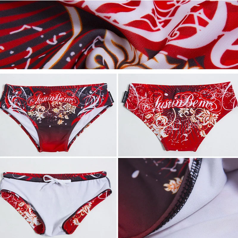 Мужской купальный костюм с рисунком из мультфильма, эластичная одежда для плавания, дышащие быстросохнущие плавки для плавания, облегающие сексуальные плавки для плавания, мужские