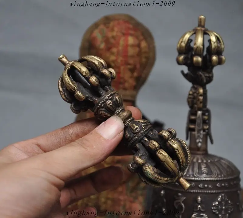 Статуя ремесла тибетская искусственная восемь сокровищ Ghanta Phurpa Храмовая