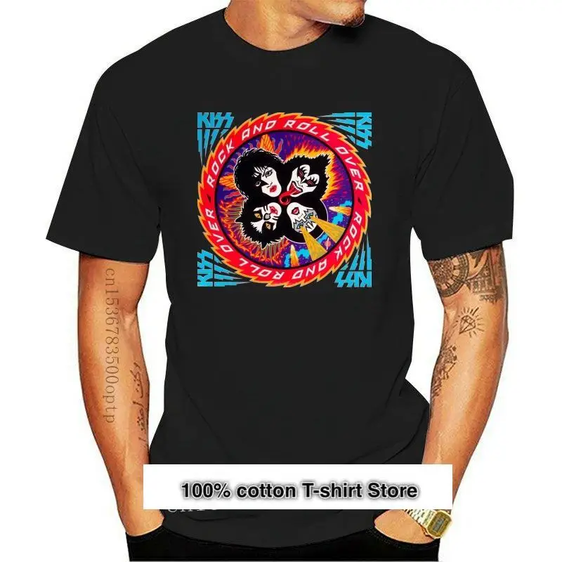 

Camiseta de Rock And Roll sobre v 2, póster azul marino, todas las tallas S 5XL, nueva