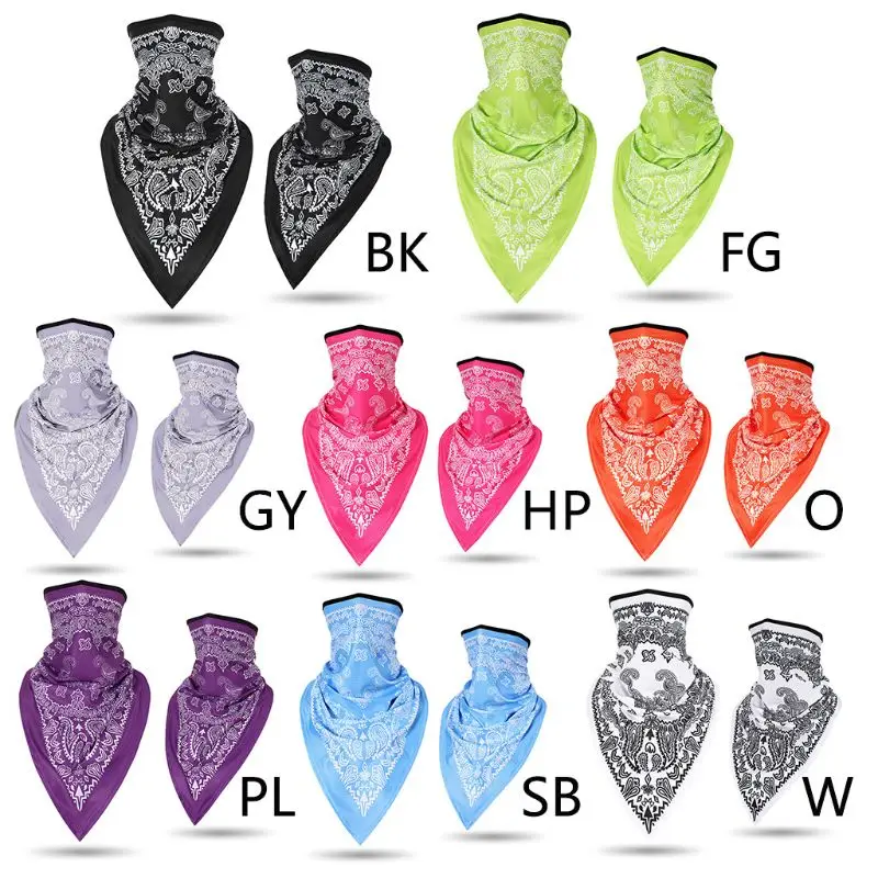 Унисекс велосипедная Спортивная бандана треугольный шарф маска для лица