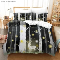 23 pieces pretty elk bedding set fairy tales duvet cover for kids boy girl bed quilt cover home custom cartoon bed cover set