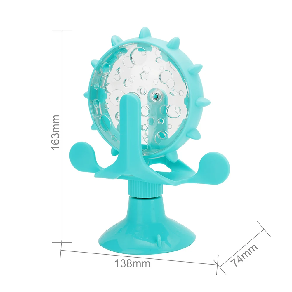 

New Treat Leaking Cat Toy ICat Teasing Windmill Toy nteractive Rotatable Wheel Toy for Cats Kitten Dogs Pet Products Accessories