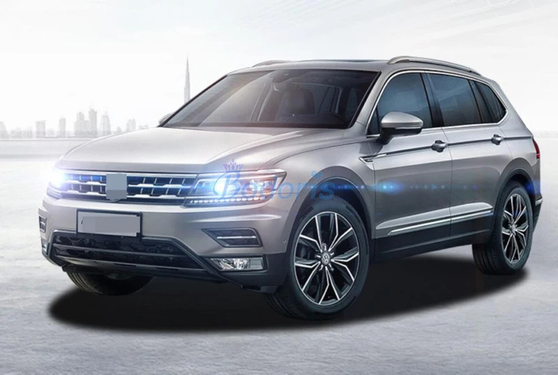 Для Volkswagen VW Tiguan L углеродное волокно цветная Накладка заднего вида панель дверного зеркала хромированные аксессуары для стайлинга автомобилей