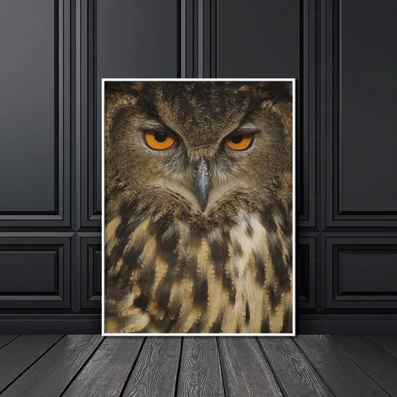 Настенные художественные современные плакаты принты Сова Тигр лошадь Леопард