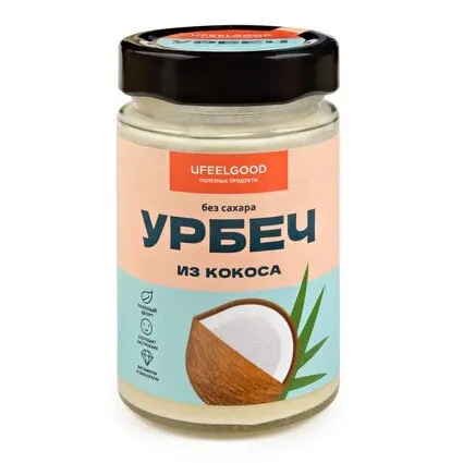 УРБЕЧ из кокоса (без сахара) UFEELGOOD 180 г. | Продукты