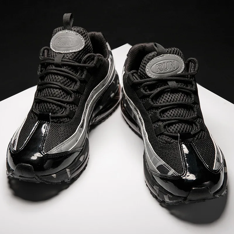 Мужская Вулканизированная обувь массивные кроссовки на шнуровке Повседневная