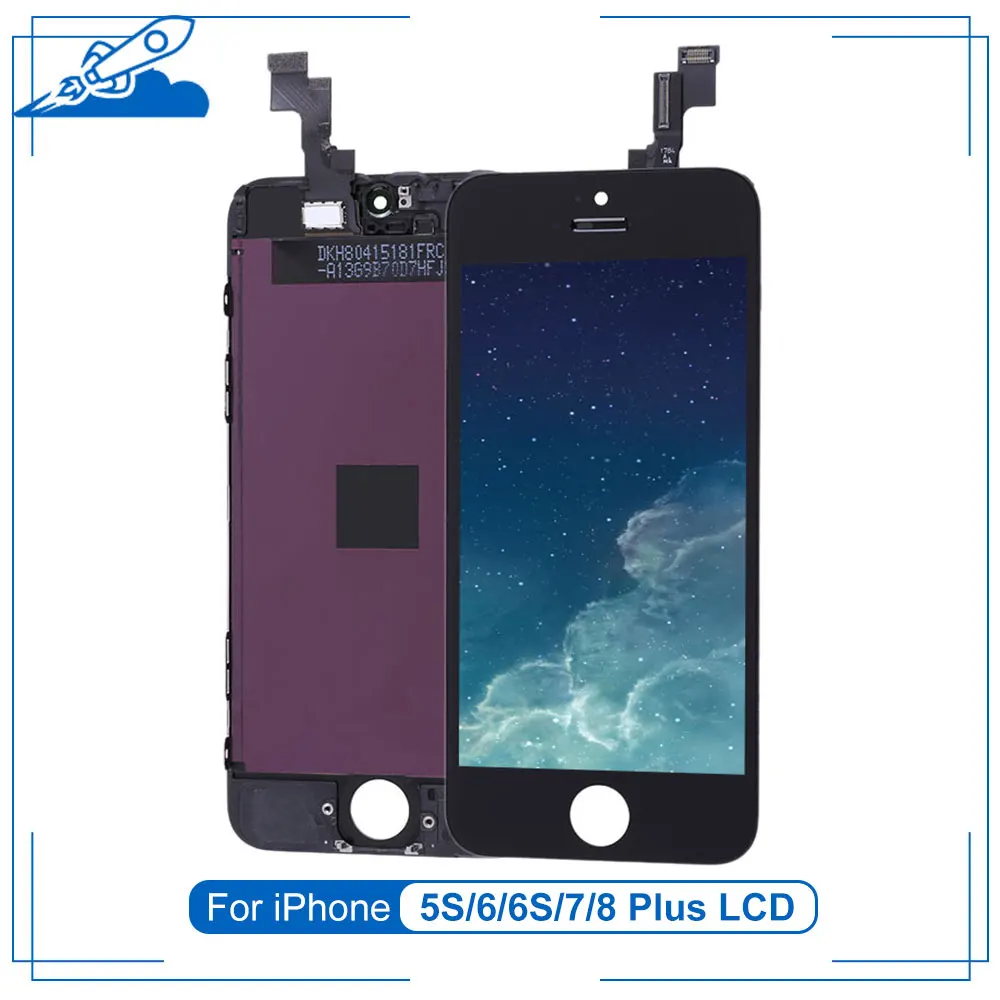 

Elekworld Grade For iPhone 5S SE 6 6s Plus Display 7 8 Plus LCD Touch Screen Digitizer Assembly Parts No Dead Pixel