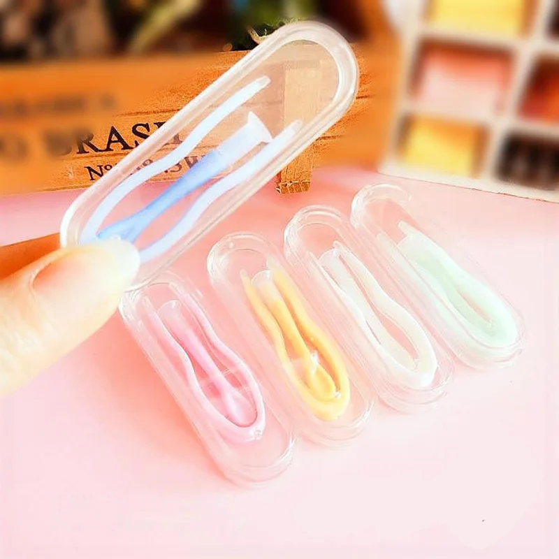 Новые милые разноцветные контактные линзы пинцет и присоска для специальных