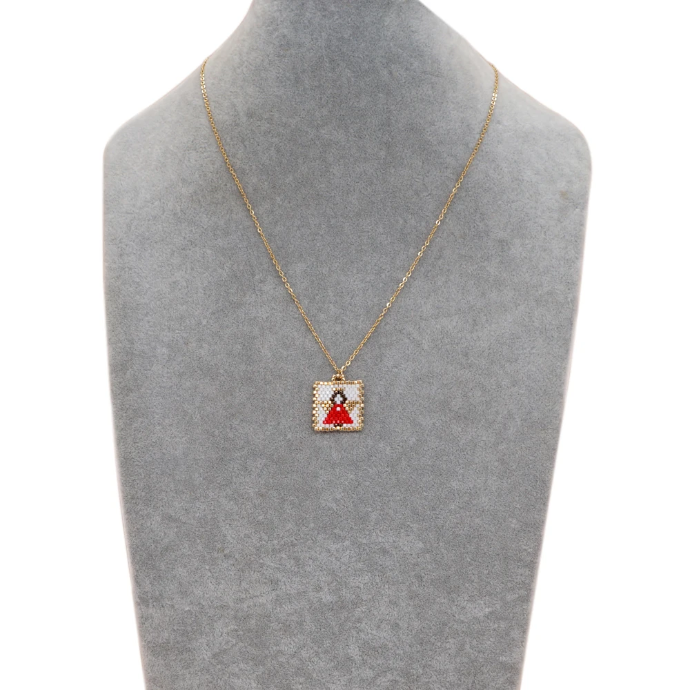 Go2Boho подвеска в форме ангела для ожерелья покой крест ювелирные изделия из