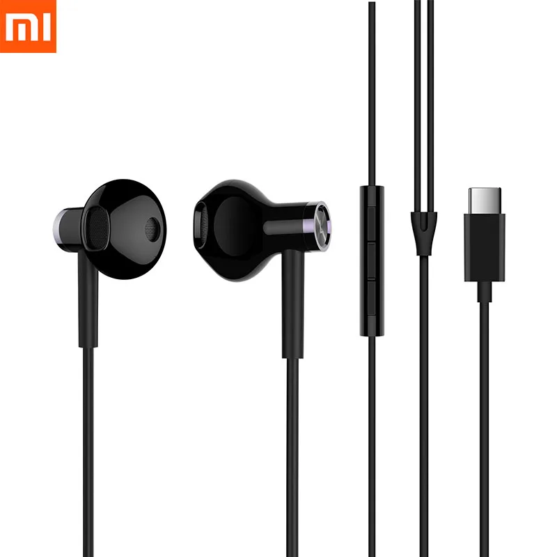 Xiaomi Dual Unit Half In ear Headphones USB Type C Version Наушники для MI 6 6X 8 9 SE 9T 10 11 Pro 10T 10S 10i Samsung S21