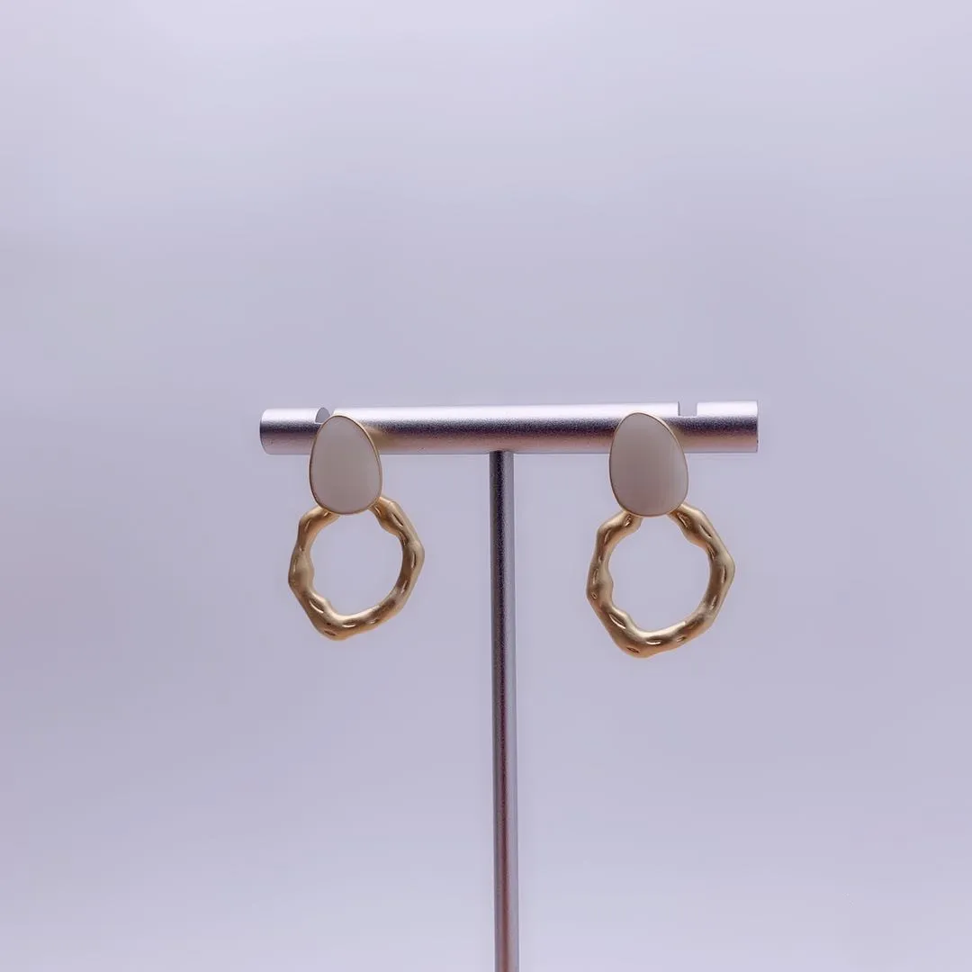 Матовые золотые серьги модные ювелирные изделия для свадебной вечеринки подарки