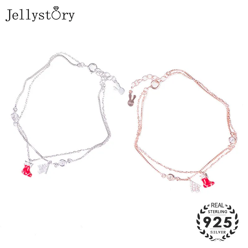 Модный браслет Jellystory из стерлингового серебра 925 пробы Изящные Ювелирные изделия