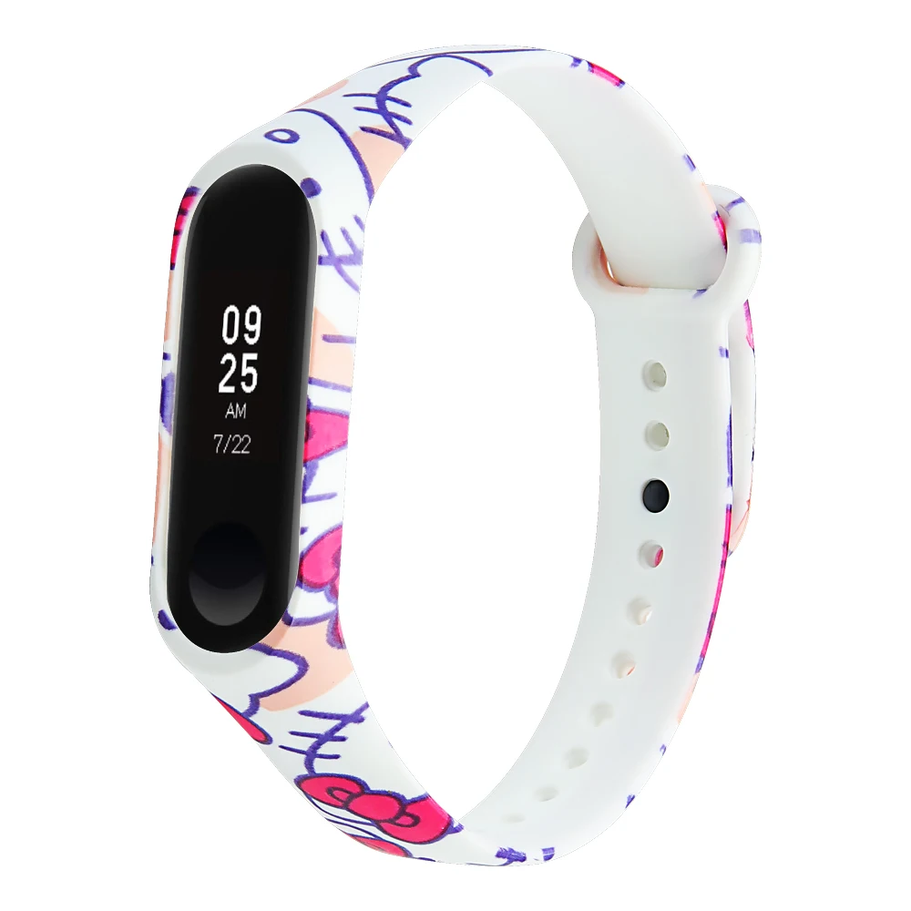 Joyozy стиль печати браслет силиконовый ремешок для xiaomi mi band 3 ремешок водонепроницаемый спортивный ремешок для xiaomi mi band 4 ремешок