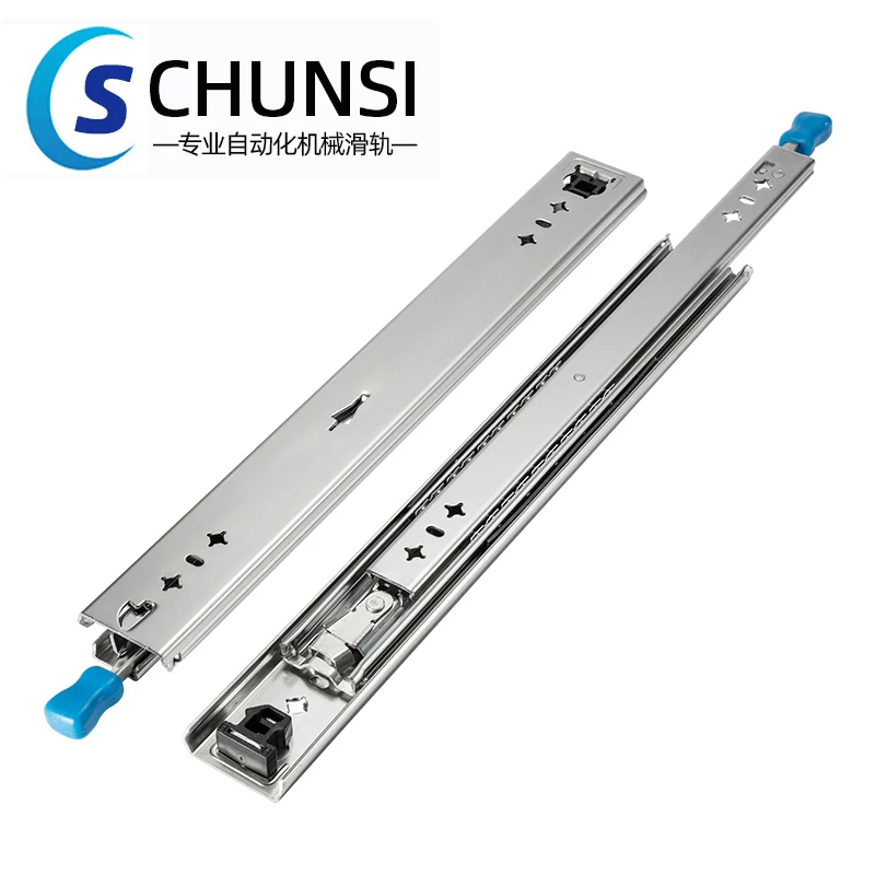 

CHUNSI With Locking 53mm Width Load Bearing 120Kg Guide Rail for Car Heavy Duty Drawer Slide