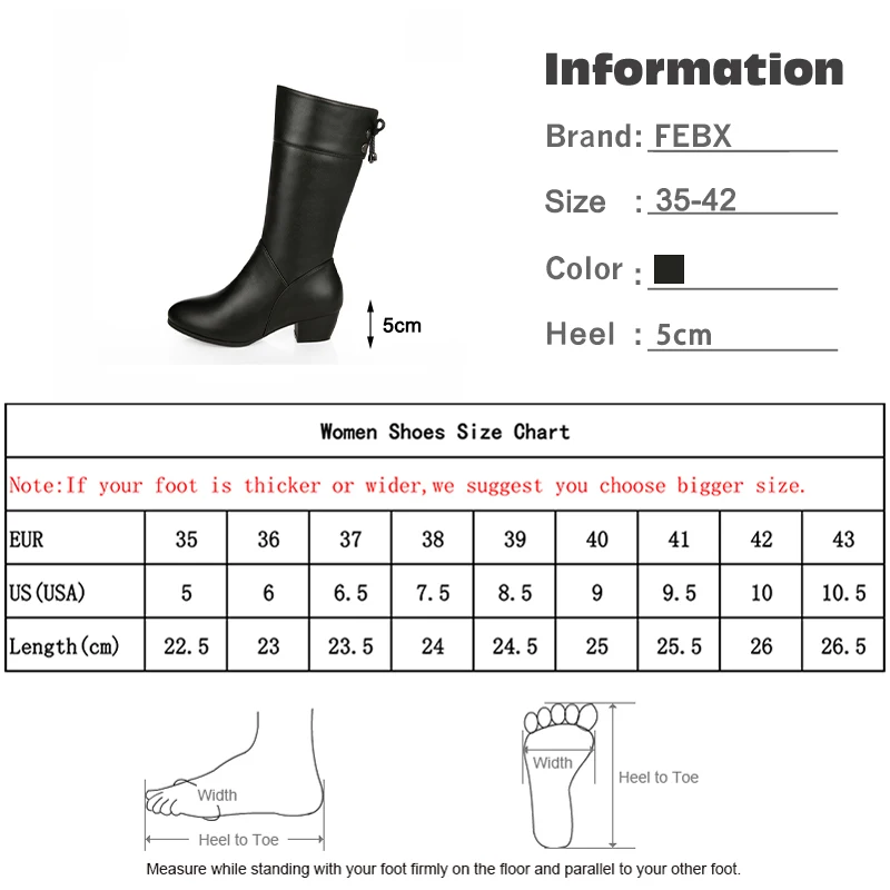 

Women's Mid-calf Boots Shoes Autumn Block Heels Zipper Pu Leather Fashion Female Footwear 2020 Comfortable Ladies High Boots New