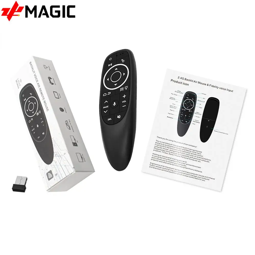 G10S Pro Voice Control Air Mouse with Gyro Sensing Mini Wireless keyboard Smart Remote control Backlit For Android tv box PC G10 |