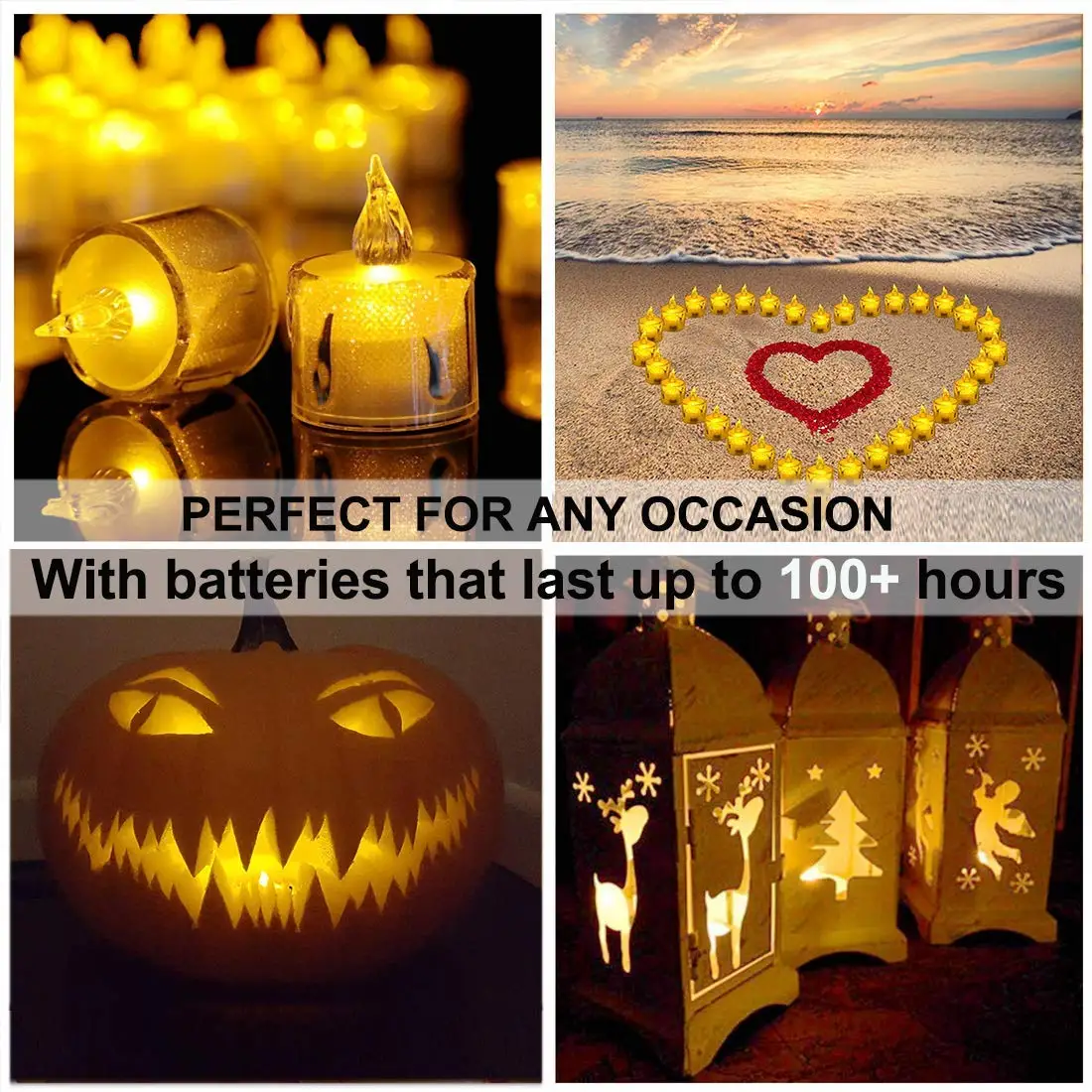 Рождественские декоративные светодиодные свечи мерцающие кристально чистые