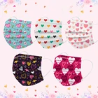 50100 шт. в коробке, новинка 2021, маска для влюбленных, одноразовые трехслойные нетканые маски для взрослых с принтом из мелтблауна, пылезащитные маски