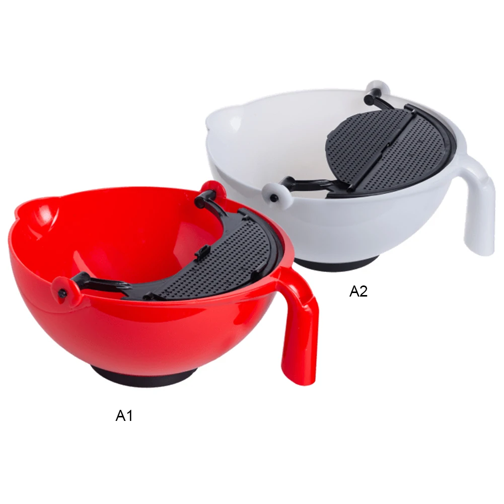 Многофункциональная миска для смешивания с перегородкой пластиковая салата