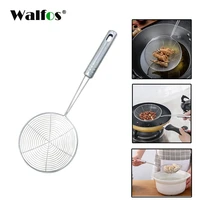 walfos new colanders strainers multi functional filter spoon food kitchen oil frying salad bbq filter kitchen supplies