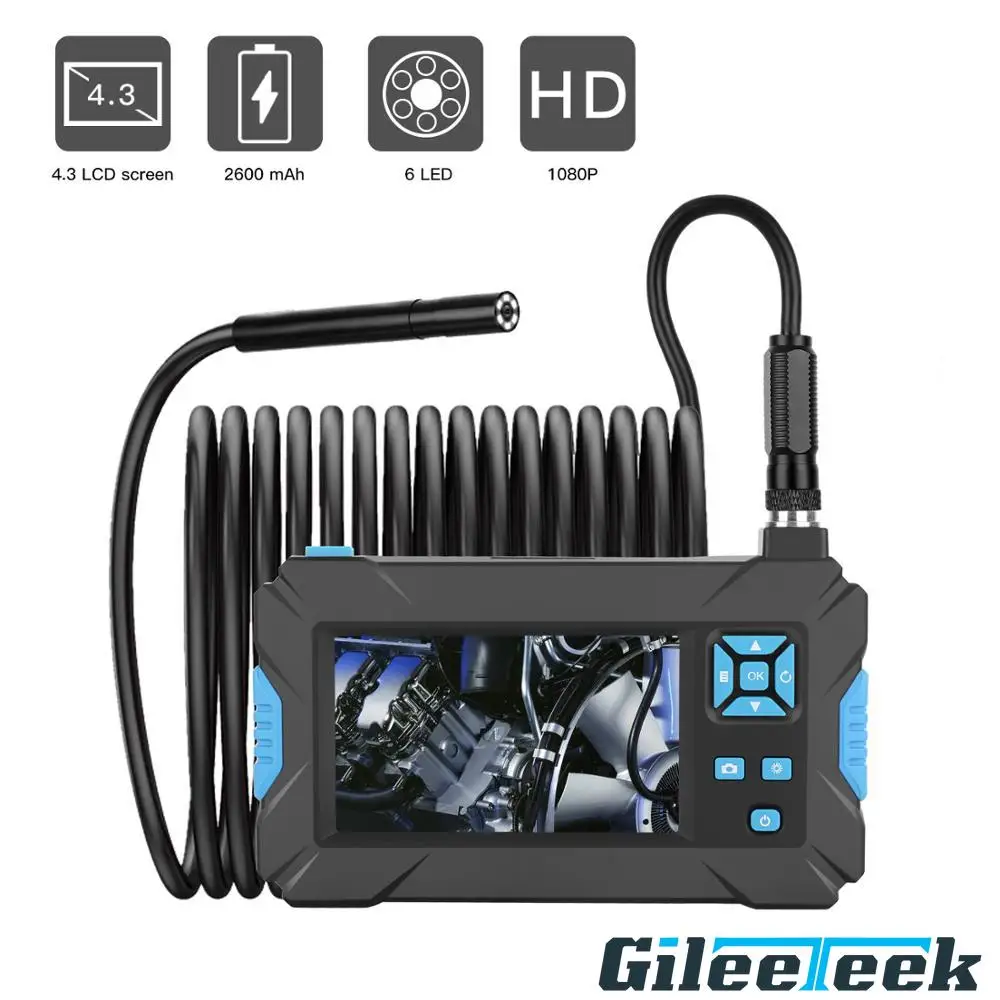 

P30 Handhold Screen Endoscope Camera 4.3'' HD Display 1080P LCD Monitor Borescopes Industrial Borescope Inspection Camera