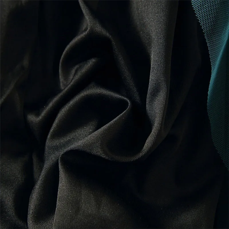 

Women Irregular Mesh Pleated Skirt Elastic Waist Patchwork 2021 Spring Summer Elegant Romantic Girls Long Skirts Saias