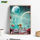 Супер метроидные плакаты, игровой плакат, холст, плакат, художественный плакат, украшение дома, украшение игрока комнаты