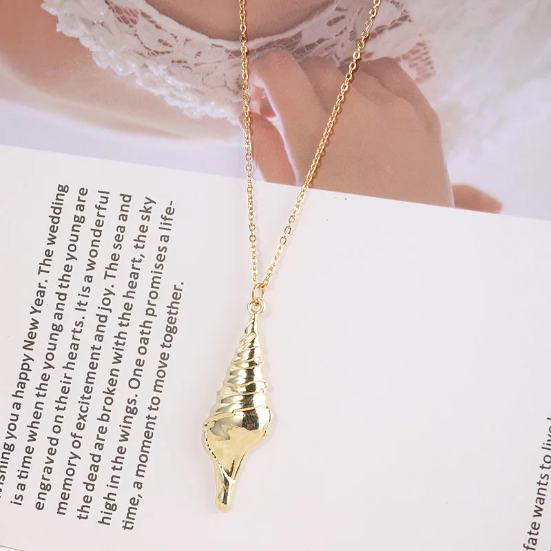 В богемном стиле раковины Форма ожерелье с подвеской для женщин заявленное