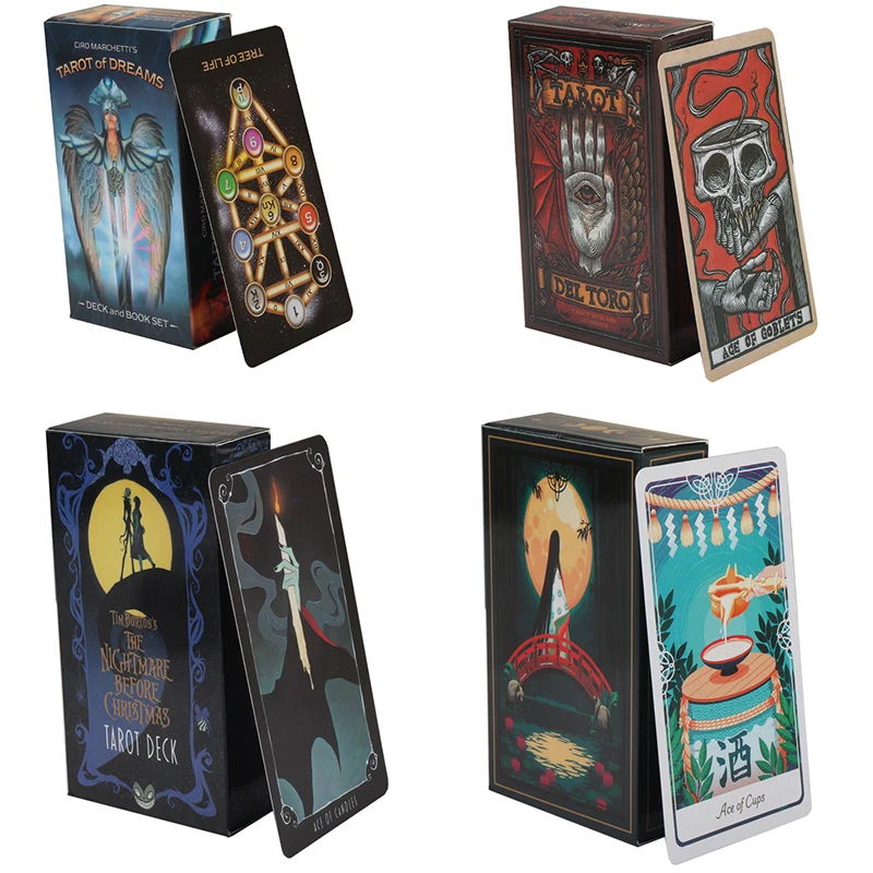 

Карта Таро, 130 стилей, зеленая Волшебная Женская гадания, универсальная колода карт Таро для вечерние, полное голограмма с руководством на а...