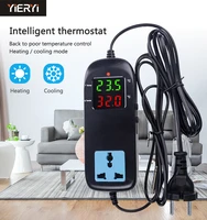 yieryi mh 2000 ac90v 250v quality electronic thermostat led digital breeding temperature controller with socket