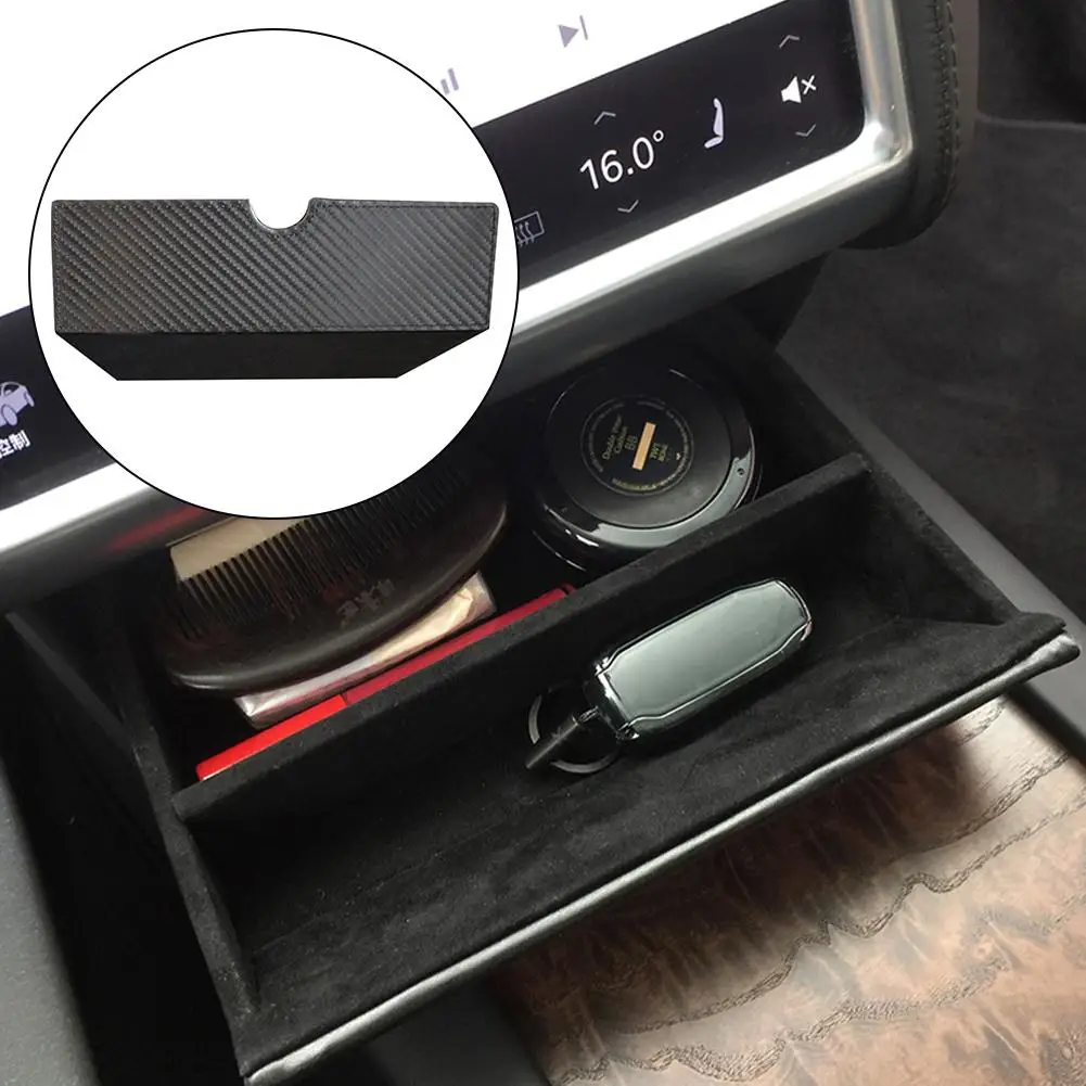 

Car Seat Accessories For Tesla Model X Model S Interior Car Storage Box Center Console Locker Drawer Box Car Interior Accessorie